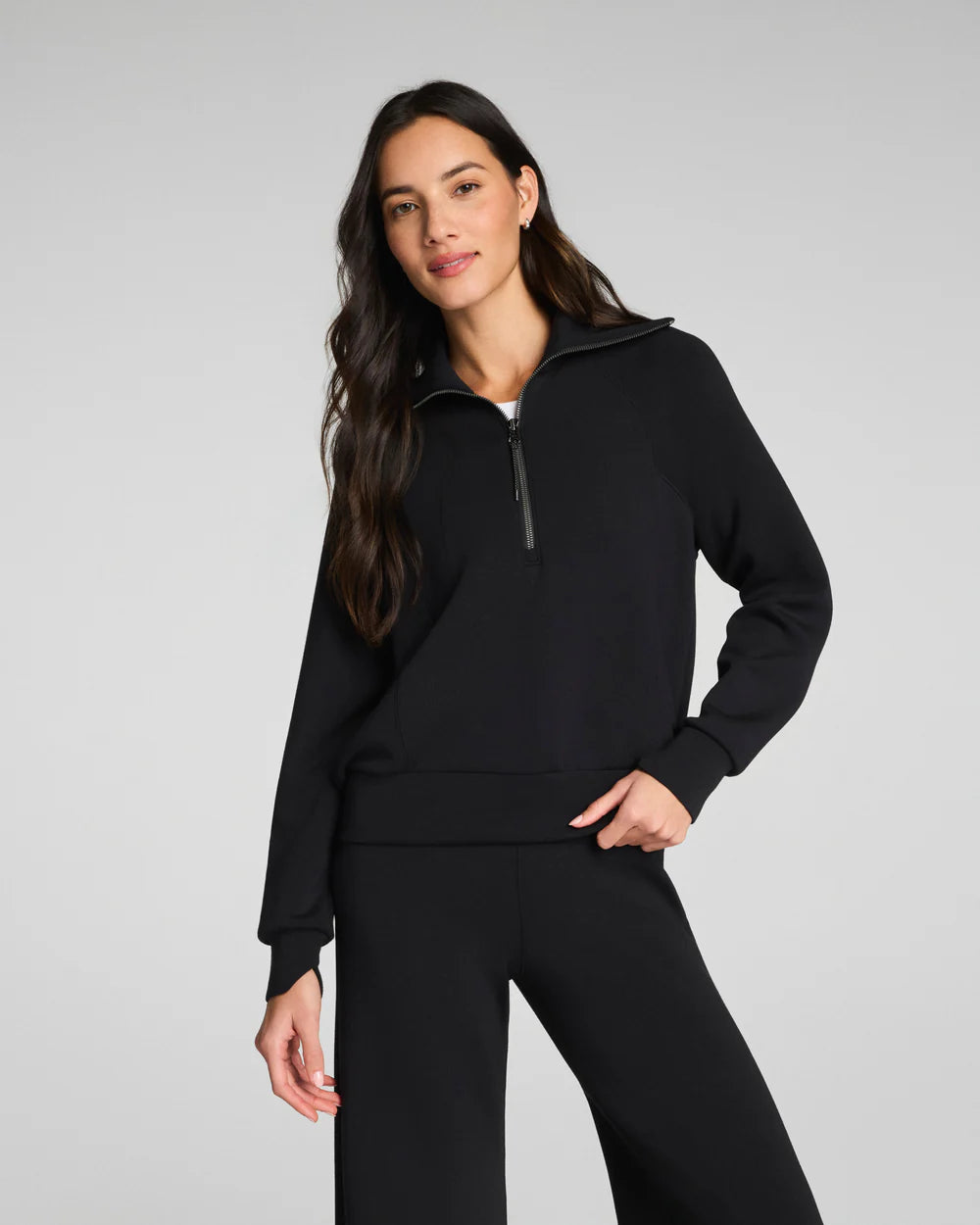 Spanx AirEssentials Half Zip Sweater