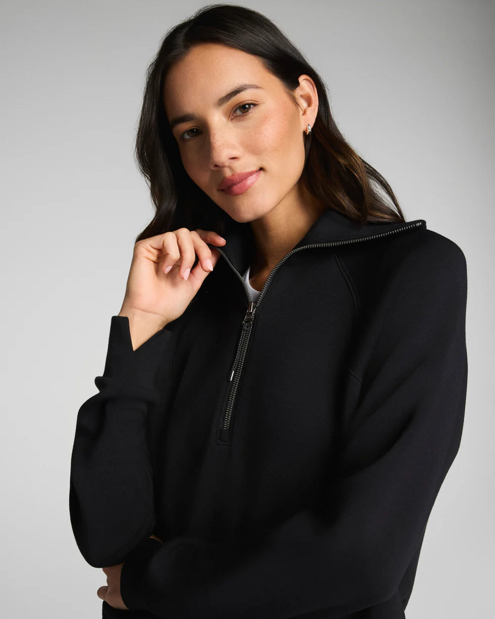 Spanx AirEssentials Half Zip Sweater