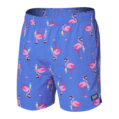 Saxx Go Coastal Classic Volley Flocktail 5” Swim Trunks