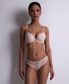 Aubade Illusion Fauve Plunge Push Up Bra