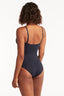 Sea Level Cross Front Rouched Swimsuit