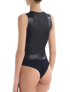 Commando Faux Deep V Leather Bodysuit