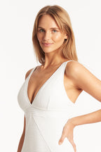 Sea Level Panel Line Swimsuit