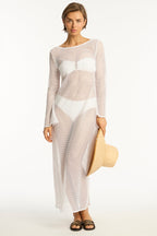 Sea Level Surf Mesh Long Dress