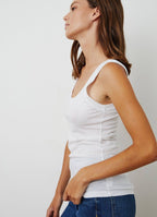 Velvet Mossy Gauzy Whisper Scoopneck Tank