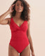 Sea Level Cross Front Rouched Swimsuit