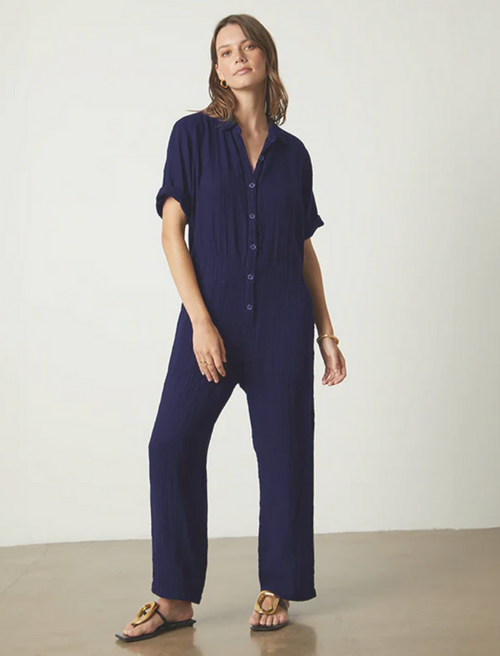 Velvet Cotton Gauze Jumpsuit ELIA04