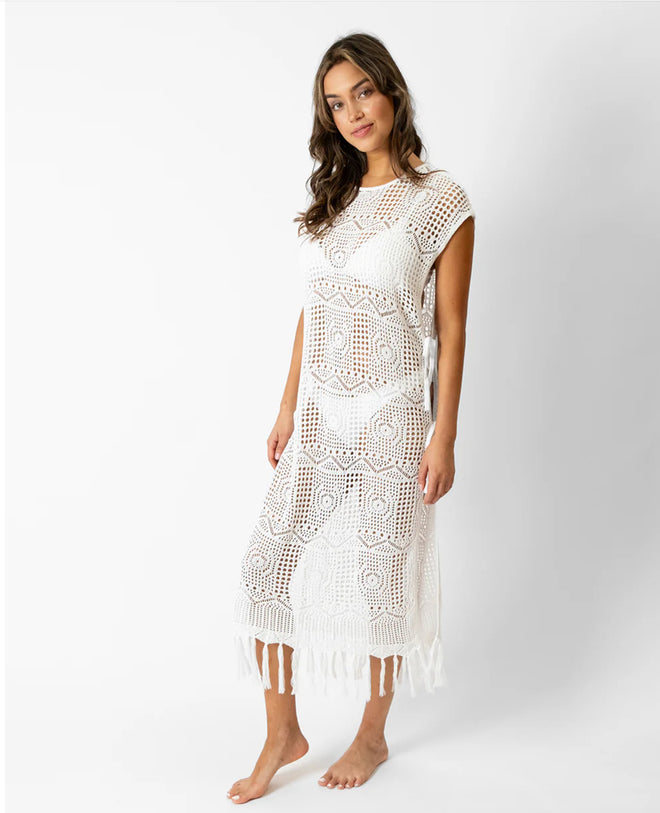 Koy Resort Santorini Fringe Long Cover Up