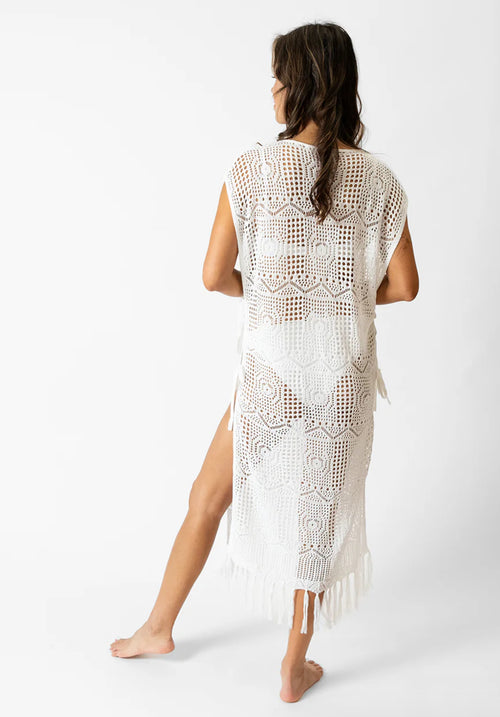 Koy Resort Santorini Fringe Long Cover Up