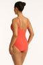 Sea Level Cross Front Rouched Swimsuit