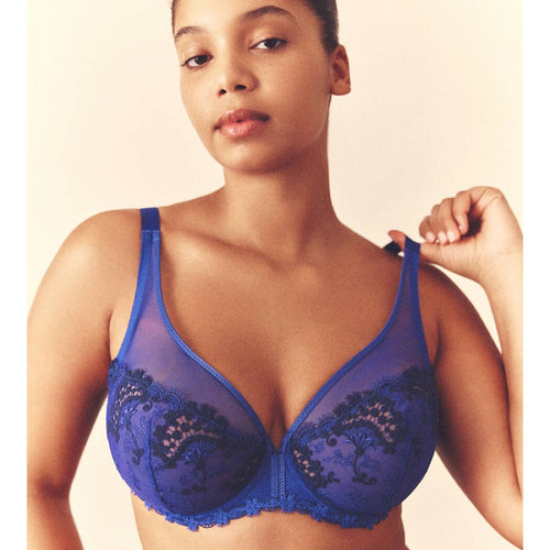 Simone Perele Wish Blue Plunging Bra