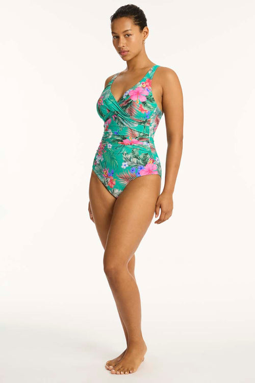 Sea Level Pacifico Cross Front One Piece