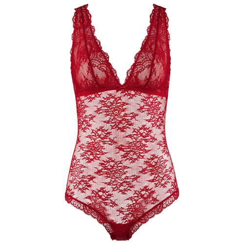 Aubade Danse Des Sens Red Bodysuit