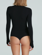 Commando Ballet Long Turtleneck Bodysuit with Thumbholes