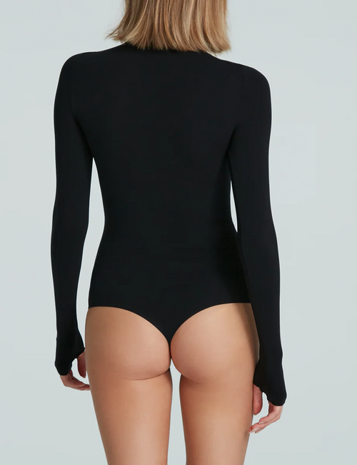 Commando Ballet Long Turtleneck Bodysuit with Thumbholes