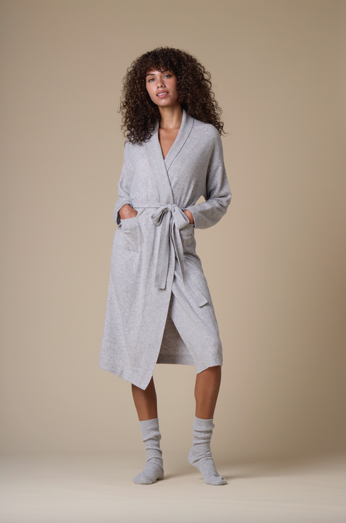 Kip Pure Cashmere Long Robe