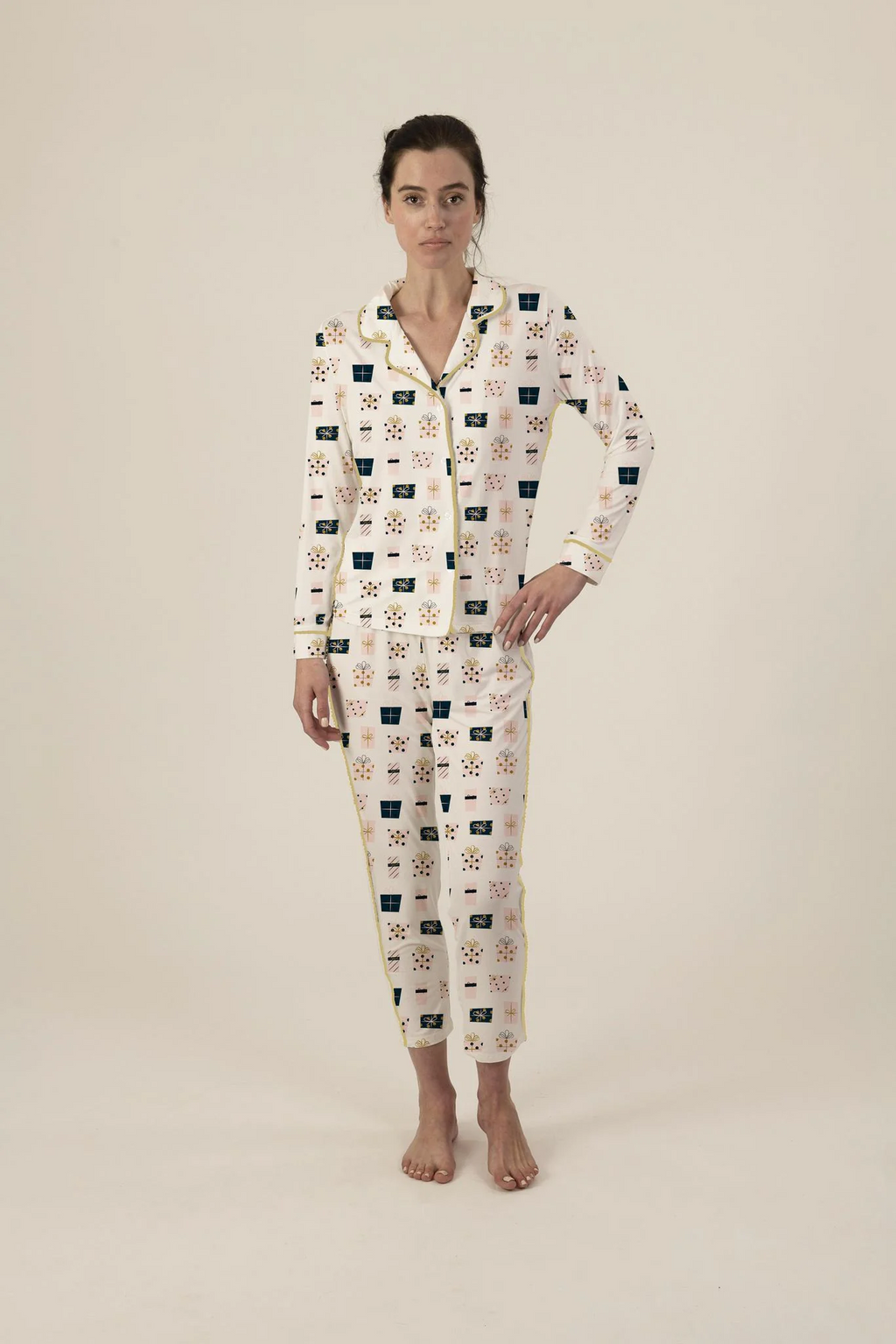 Aspen Dream Jolene Printed Long PJ Set