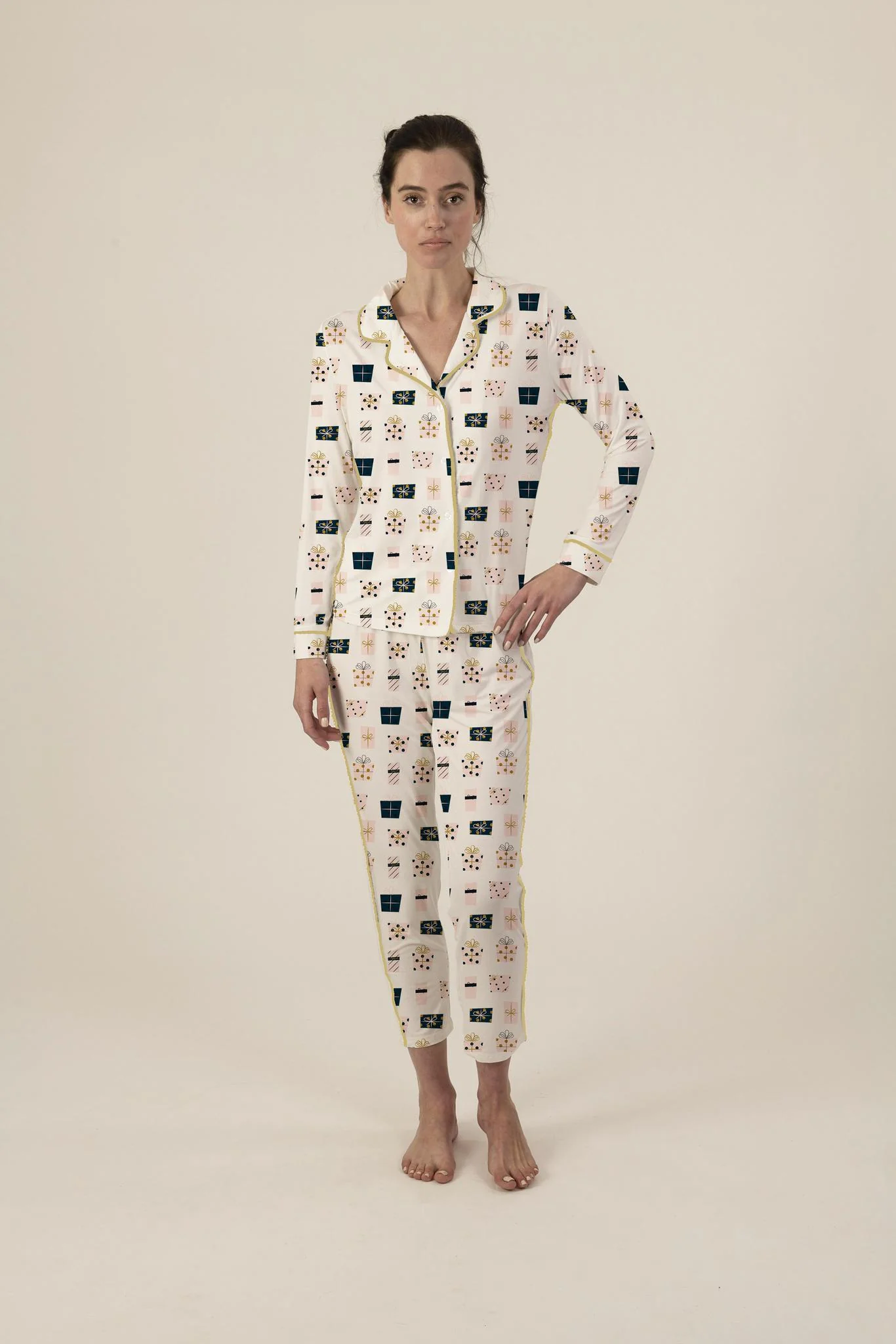 Aspen Dream Jolene Printed Long PJ Set