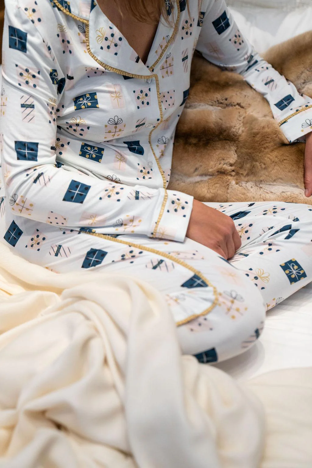 Aspen Dream Jolene Printed Long PJ Set