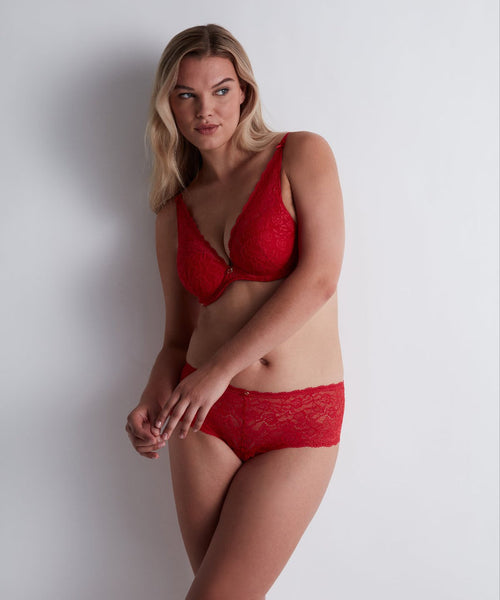 Aubade Rosessence Plunge Bra HK12-Gala Red