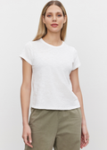 Velvet Originals Marie Crew Neck Cropped T-Shirt
