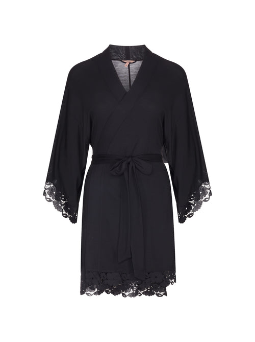 Eberjey Black Naya Robe