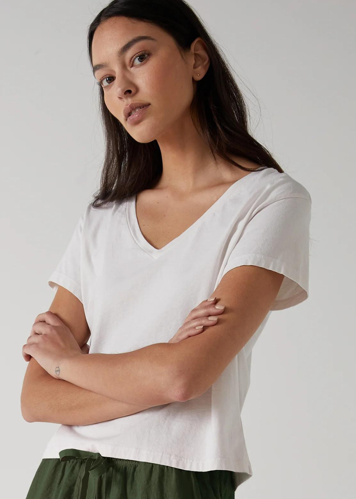 Velvet Venice Organic Jersey V Neck T-Shirt