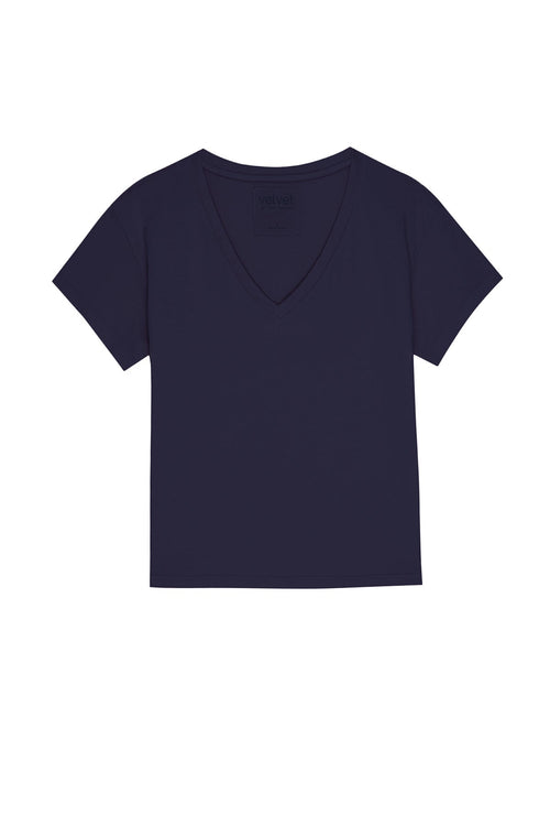 Velvet Organic Jersey V Neck S/S Tee