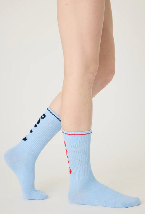 PJ Salvage Ciao Bella Ribbed Crew Socks