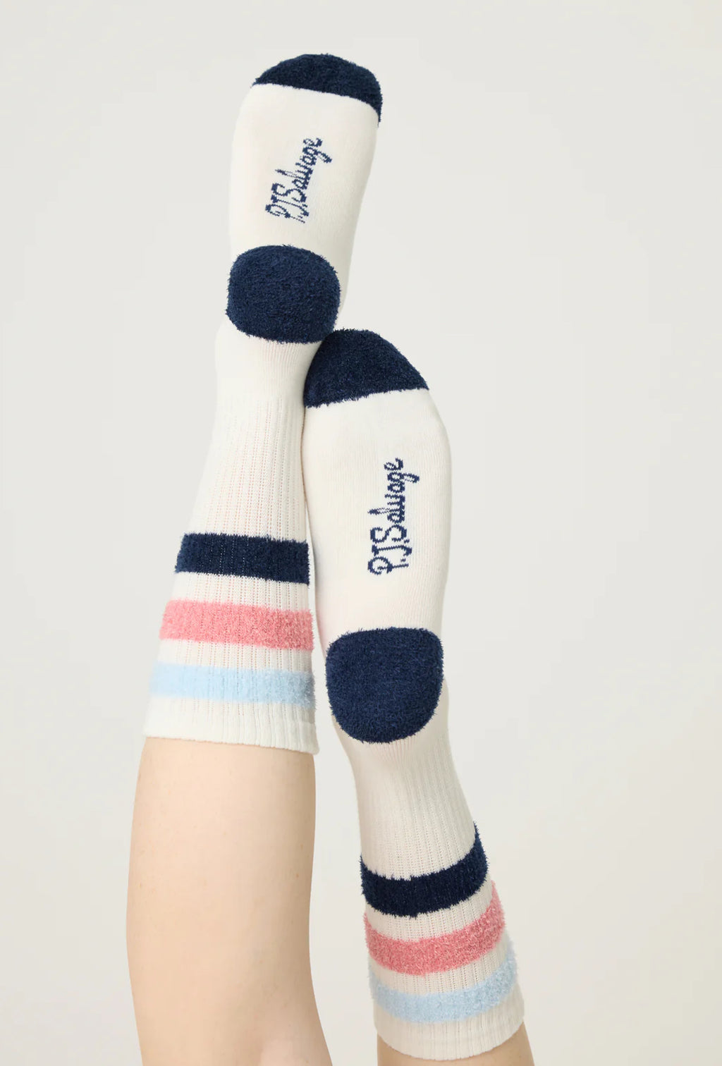 PJ Salvage Back on Track Ribbed Crew Socks