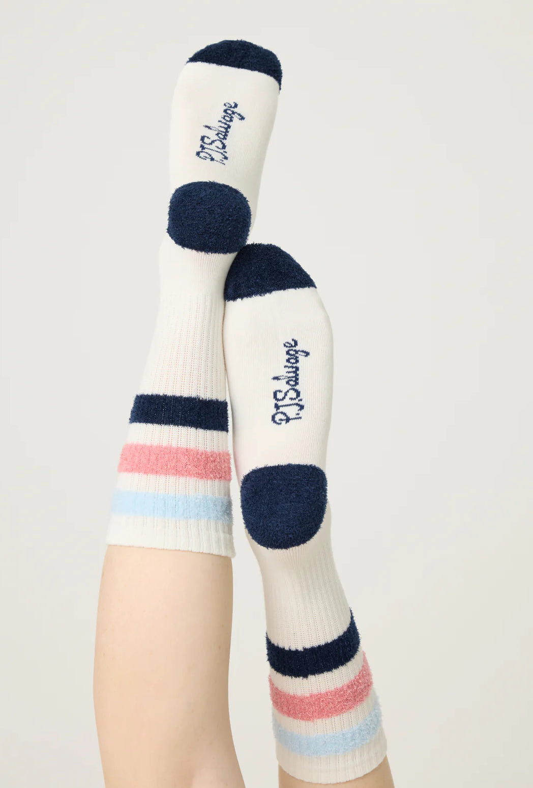 PJ Salvage Back on Track Ribbed Crew Socks