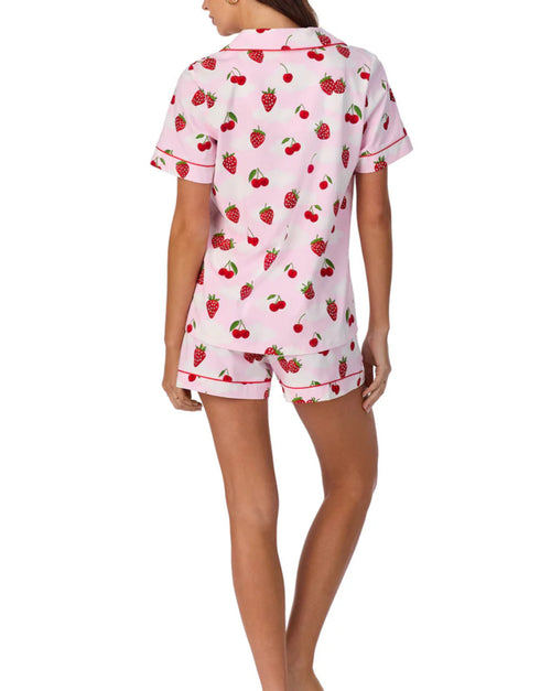 Bedhead Pajamas Berry Souffle Short Sleeve and Short PJ Set