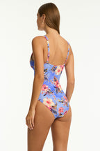 Sea Level Spliced Swimsuit