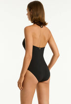 Sea Level Drift Halter Swimsuit