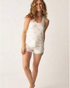 PJ Salvage Peachy Party Courtside Tank and Short Set
