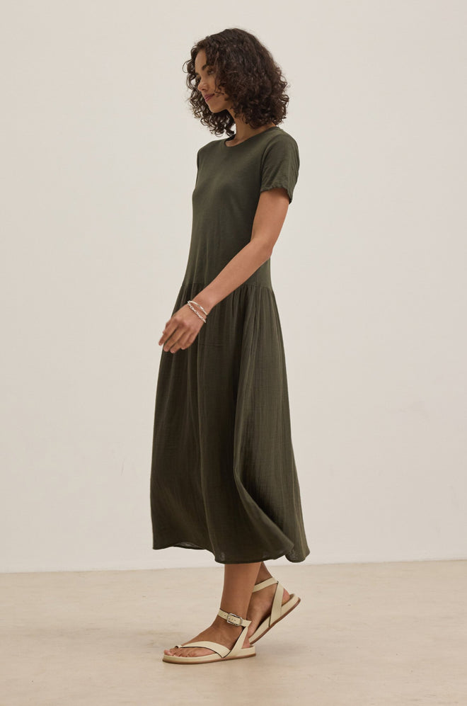 Velvet Cotton Slub Dress ITZA07