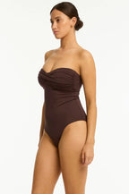 Sea Level Twist Bandeau Swimsuit