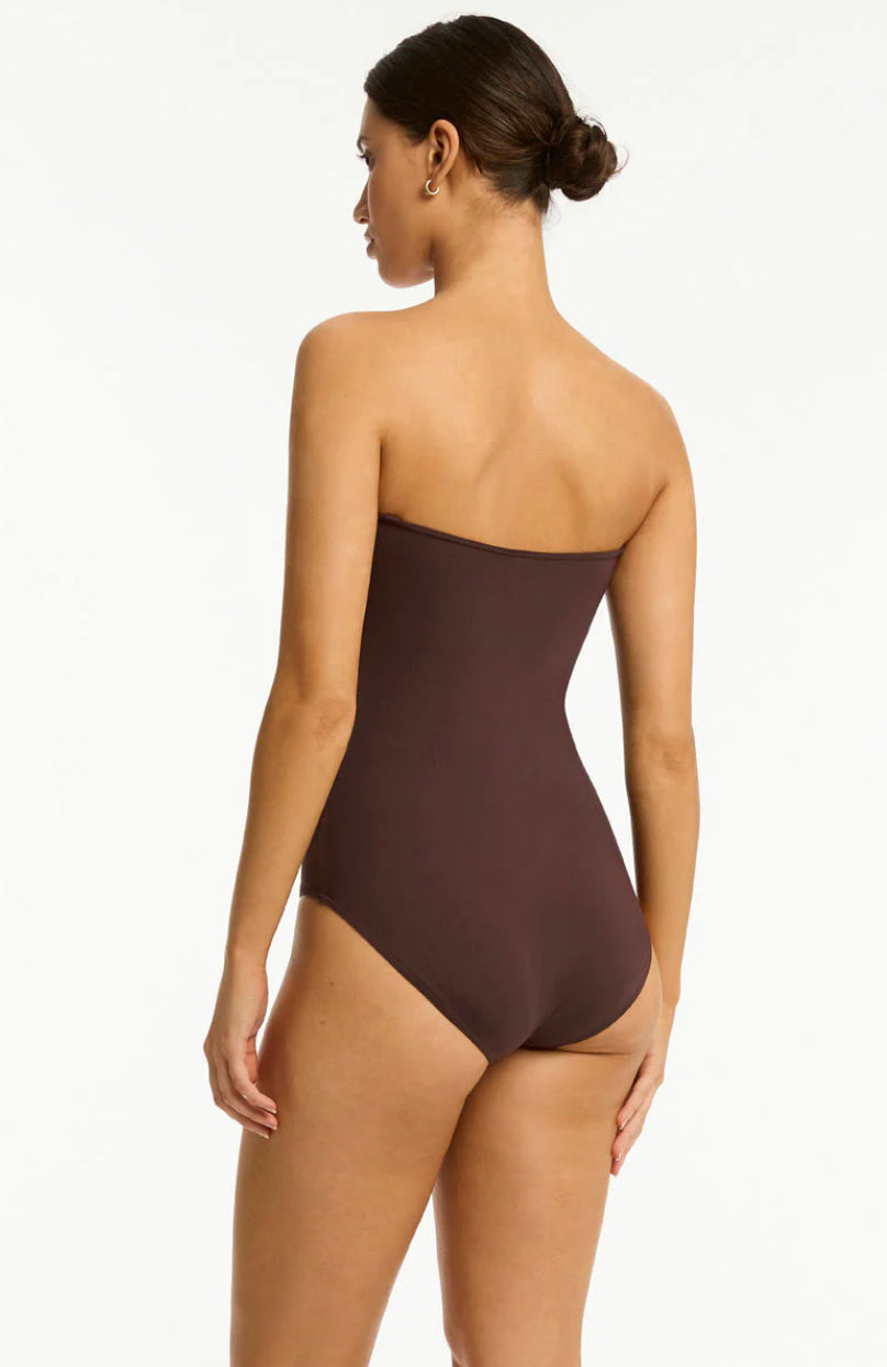 Sea Level Twist Bandeau Swimsuit