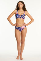 Sea Level Cross Front Mid Rise Bikini