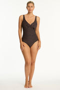 Sea Level Cross Front Swimsuit