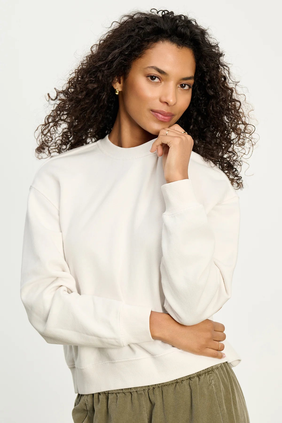 Velvet Ynez Fleece Pullover Organic Crewneck