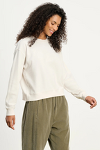 Velvet Ynez Fleece Pullover Organic Crewneck
