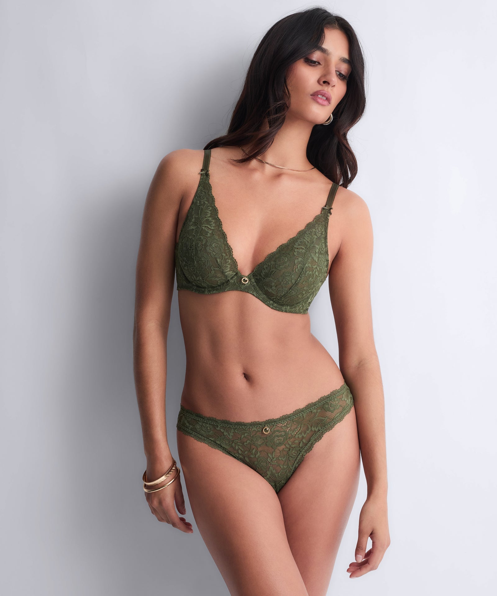 Aubade Rosessence Plunge Lace Bra - Fashion Colours