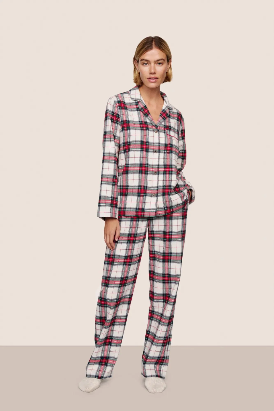 Eberjey Flannel Classic PJ Set