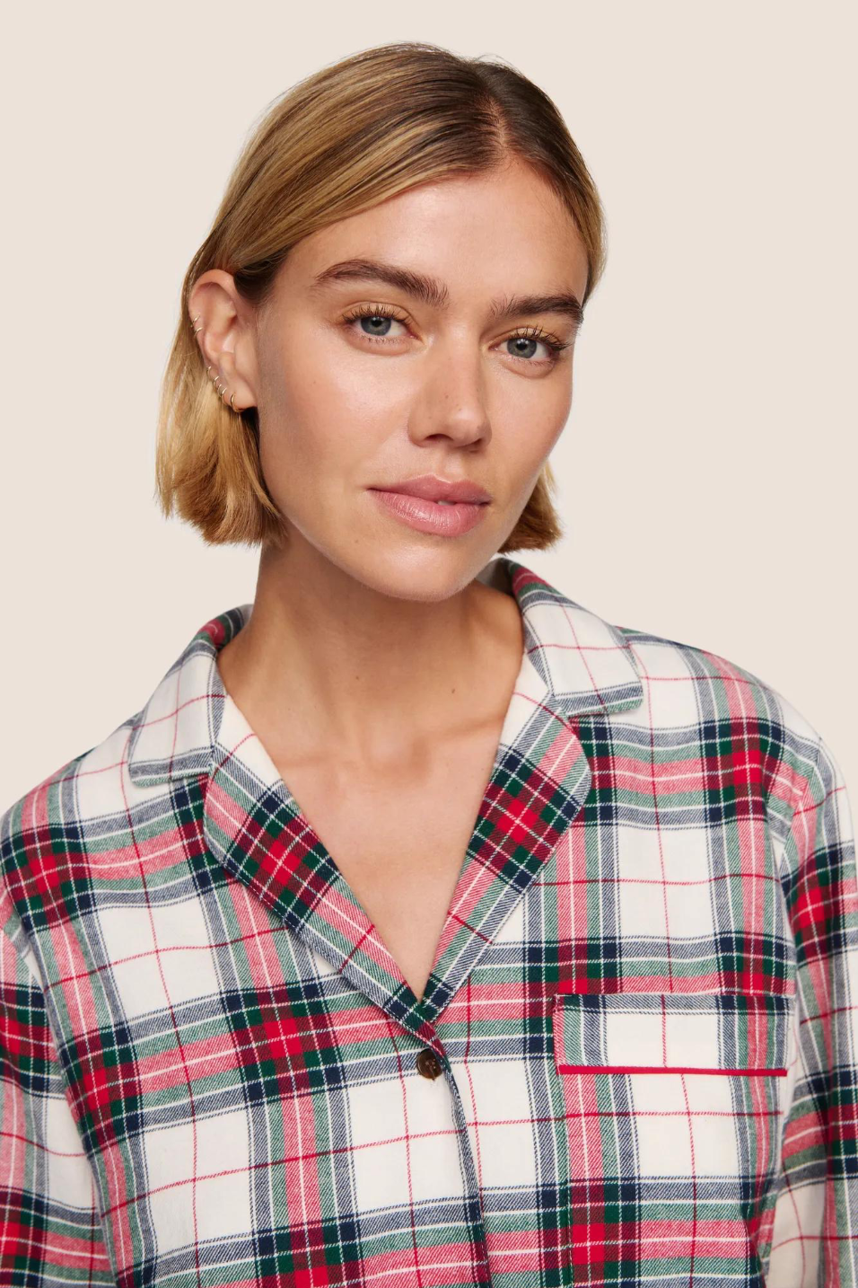 Eberjey Flannel Classic PJ Set