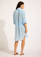 Seafolly Crinkle Twill Beach Shirt