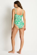 Sea Level Cross Front Rouched Swimsuit