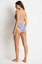Sea Level Cross Front V Mid Bottom Bikini