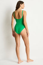 Sea Level Cross Front Scoop Back Swimsuit