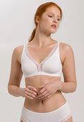 Hanro Cotton Lace Trim Wireless Bra